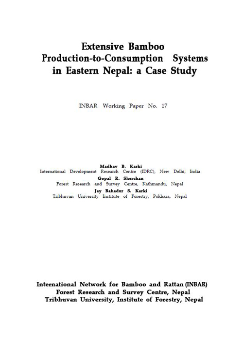 Extensive Bamboo Production-to-Consumption Systems in Eastern Nepal: A Case Study