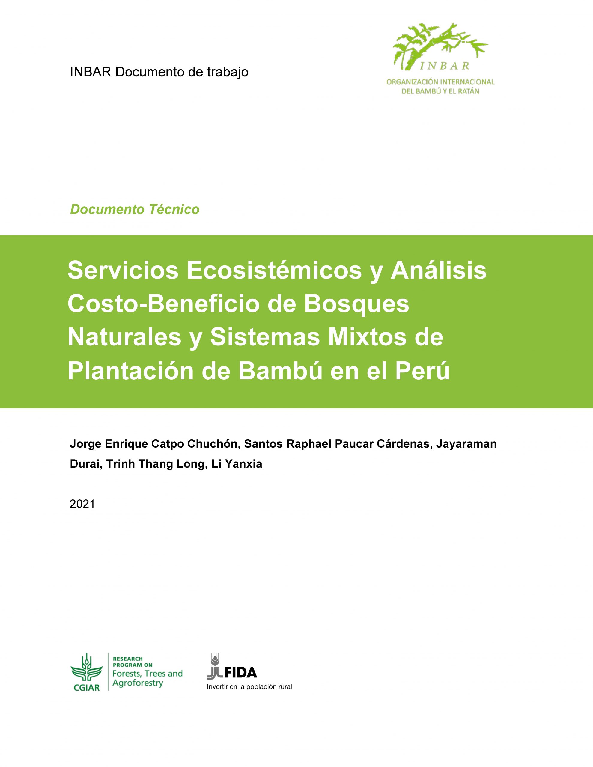 Servicios Ecosistémicos y Análisis Costo-Beneficio de Bambú en el Perú